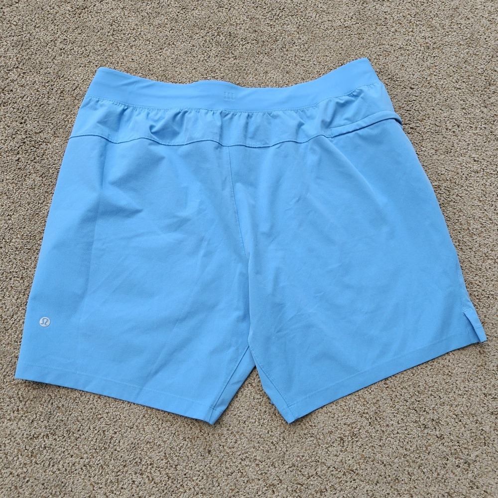 Lululemon Mens Activewear Shorts Performance   Training Light Blue XL LM7BJ0S - Picture 9 of 10